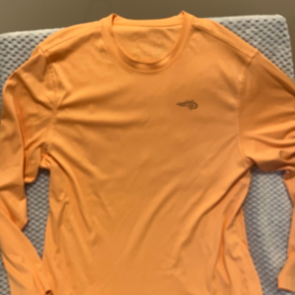 Reel Life Orange Long Sleeve Fishing Shirt - Size XL